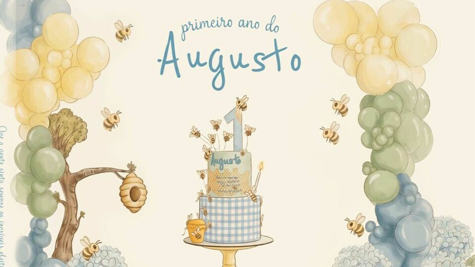 Album de Aniversário | Augusto 1 ano