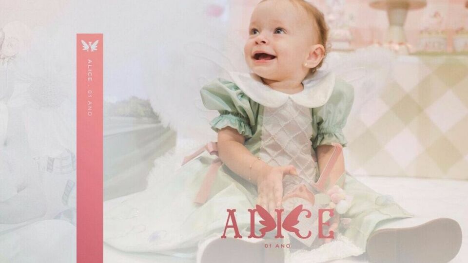 Álbum de Aniversário | Alice- 1 ano