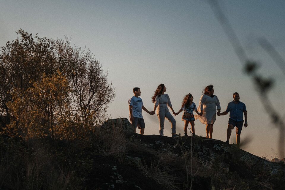 um por do sol especial- Suzana + Cleber + Lara+ Yuri + Valentina